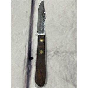 Vintage Robinson 3" Paring Knife Wood Handle See Pictures